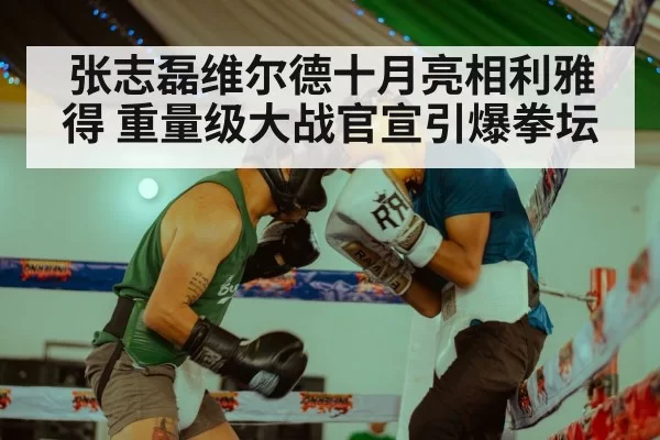 张志磊维尔德十月亮相利雅得 重量级大战官宣引爆拳坛